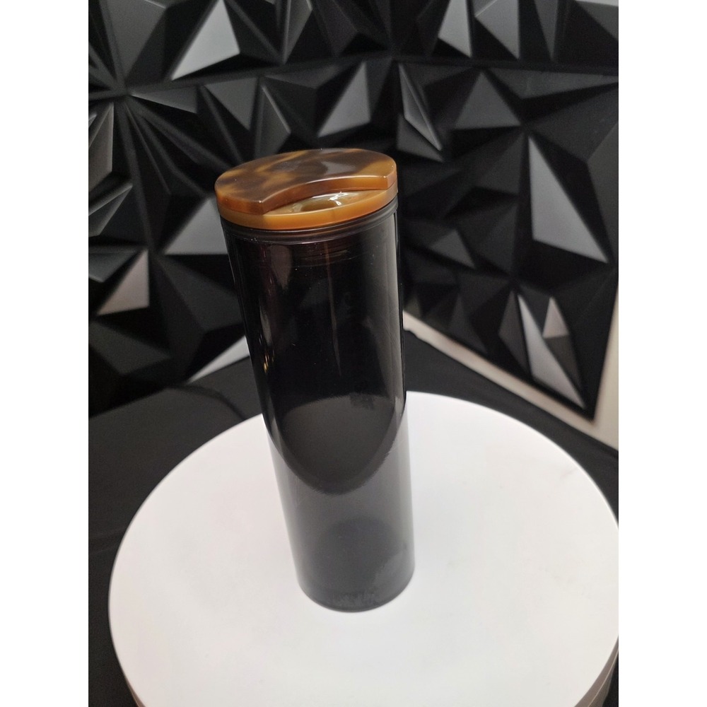 Starbucks Black Tumbler with Tortoise Shell Sealing Twist Lid 16 oz - Nice - Picture 3 of 5